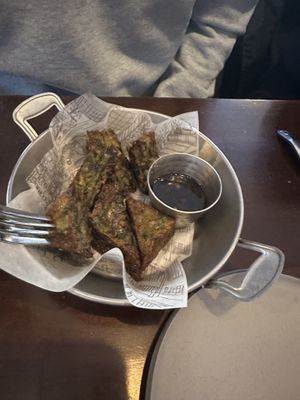 Chive cake   at Mi Sen in Portland