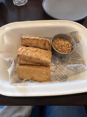 Fried tofu - delicious!!  at Mi Sen in Portland