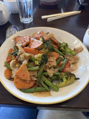 Drunken noodles w/ veggies  at Mi Sen in Portland