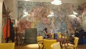 cozy location at bistRAW & Tea in Prague