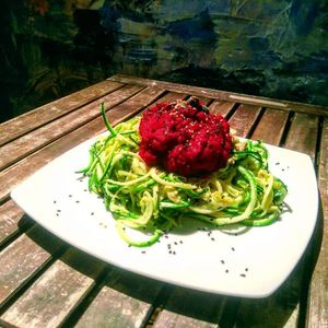 Na velikonoční pondělí můžete od 10 do 22 přijít na naši novinku v nabídce: ? netradiční staročeské ? velikonoční italské cuketové špagety. Každopádně se můžete těšit, jelikož je to ohromná porce, která skvěle zasytí a osvěží :) cena 150 Kč
 at bistRAW & Tea in Prague