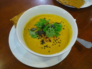 soup at bistRAW & Tea in Prague