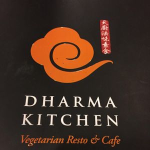 front of menu at Dharma Kitchen - Pluit in Jakarta