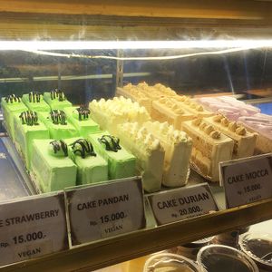 Vegan cakes! at Dharma Kitchen - Pluit in Jakarta
