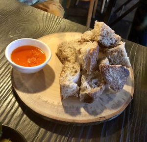 Farro bread  at Flow in Bristol