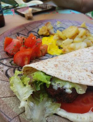 Taco at La Libelula Vegan Cafe in Fuengirola