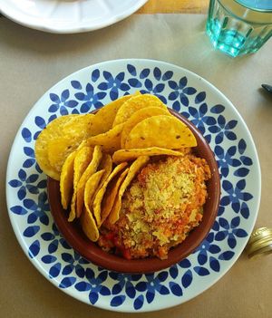 Nachos at La Libelula Vegan Cafe in Fuengirola