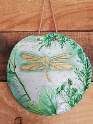 Beautiful crafts at La Libelula Vegan Cafe in Fuengirola