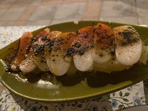 Vegan pulpi at La Libelula Vegan Cafe in Fuengirola