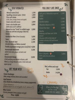   at La Libelula Vegan Cafe in Fuengirola