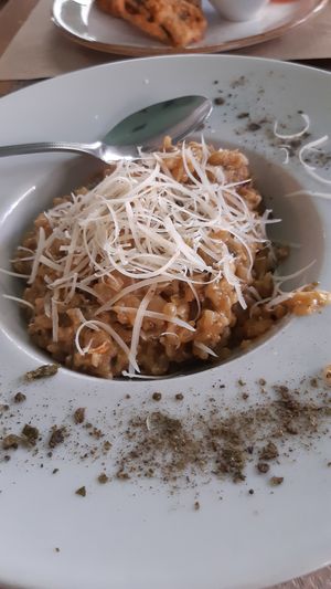 Sea and mountain rice at La Libelula Vegan Cafe in Fuengirola