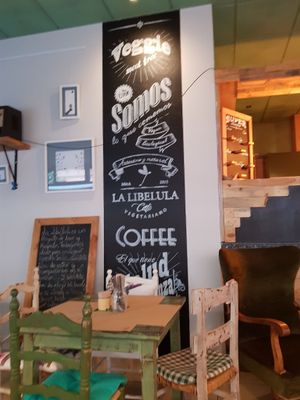 Inside at La Libelula Vegan Cafe in Fuengirola