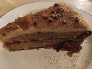 Tiramisu at La Libelula Vegan Cafe in Fuengirola