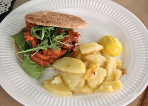 Sandwch from menu del dia.  at La Libelula Vegan Cafe in Fuengirola