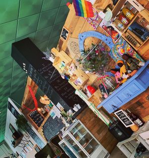 Inside  at La Libelula Vegan Cafe in Fuengirola