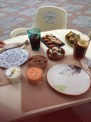 Vegan tapas!  at La Libelula Vegan Cafe in Fuengirola