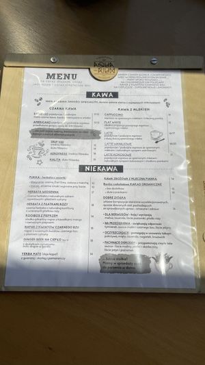 Menu 1  at Aquarium in Bielsko-biala