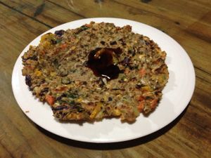 okonomiyaki at Xin Shiji - The New Century in Hengchun