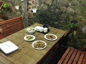 garden table at Xin Shiji - The New Century in Hengchun