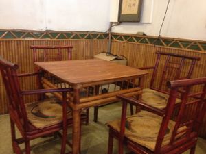 Table at Xiao shan fang Vegetarian Food in Taichung