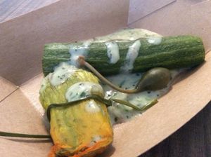 Stuffed coughette  at Telopreparoio in Tarquinia