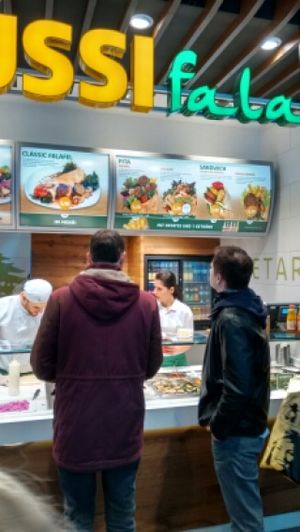 vegan options at Boussi Falafel - Mall of Berlin in Berlin