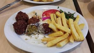 Falafel Teller at Boussi Falafel - Mall of Berlin in Berlin