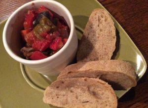 Ratatouille and homemade bread at En.Gawa in Tsu