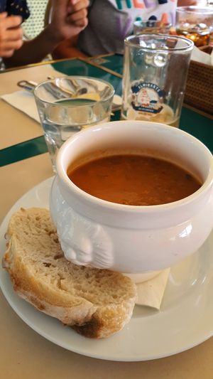 Vegetable soup at Manifattura Di Gelato in Calheta