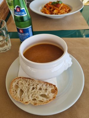 Vegetable soup at Manifattura Di Gelato in Calheta
