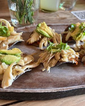 Tostadas  at Recaudo in San Andres Cholula