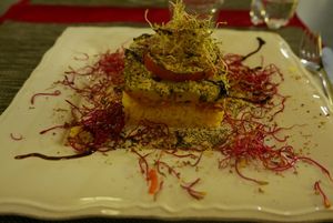 Sushicake, it tasted great! at La Libellula Ristorante Bistrot in Udine