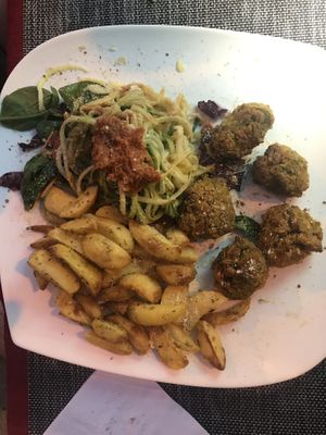 Vegetables+ tofu balls at La Libellula Ristorante Bistrot in Udine