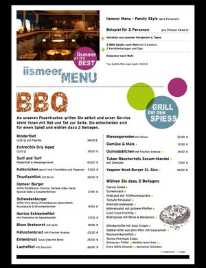 Speisekarte 3 at Iismeer in Wenningstedt-braderup