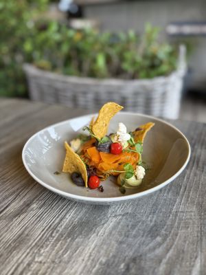 Vegane Vorspeise, sehr lecker und etwas außergewöhnlicherer Geschmack.   at Strandoase in Sylt