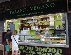 Falafel Vegano.  at Falafel Vegano - Food Stall in Barcelona