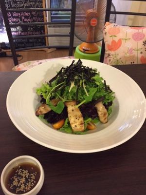 mushroom salad   at Veggie Bean in Koh Samui