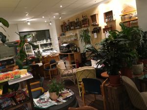 inside at Cafe Bruehlaffe in Chemnitz