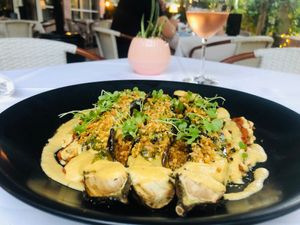 #EggplantLasagna
#LimitedEdition 
#MainCourse at Full Bloom in Miami Beach