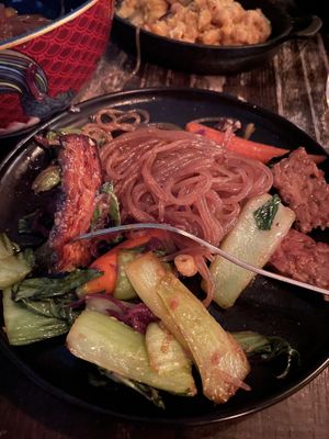 Lo mein at Full Bloom in Miami Beach