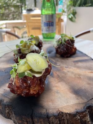 Guava bbq wings  at Full Bloom in Miami Beach