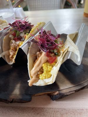 Breakfast tacos  at Full Bloom in Miami Beach