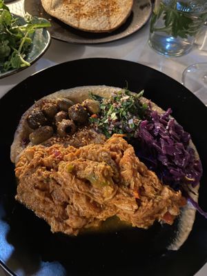 Shawarma platter  #Veganuary at Full Bloom in Miami Beach