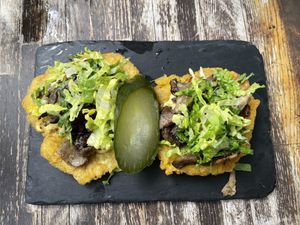 Delicious Patacones!!! #Veganuary at Full Bloom in Miami Beach