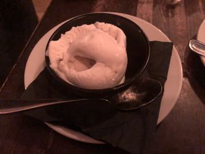 GELATO (2 SCOOPS) soy milk coconut flavor  at Full Bloom in Miami Beach