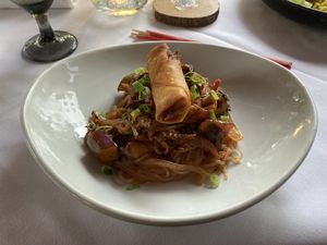 Manchurian Noodles   at Full Bloom in Miami Beach
