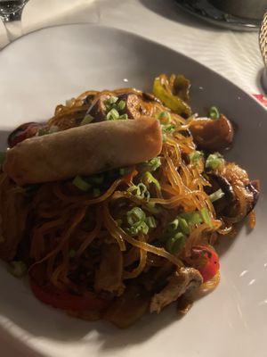 Manchurian noodles   at Full Bloom in Miami Beach