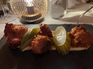 Wings (great if you like spicy)  at Full Bloom in Miami Beach