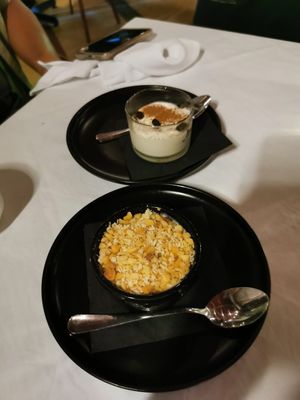 Haupia and tiramisu at Full Bloom in Miami Beach
