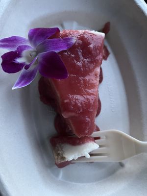The cheesecake was not too heavy or overly sweet, jus right   at Full Bloom in Miami Beach
